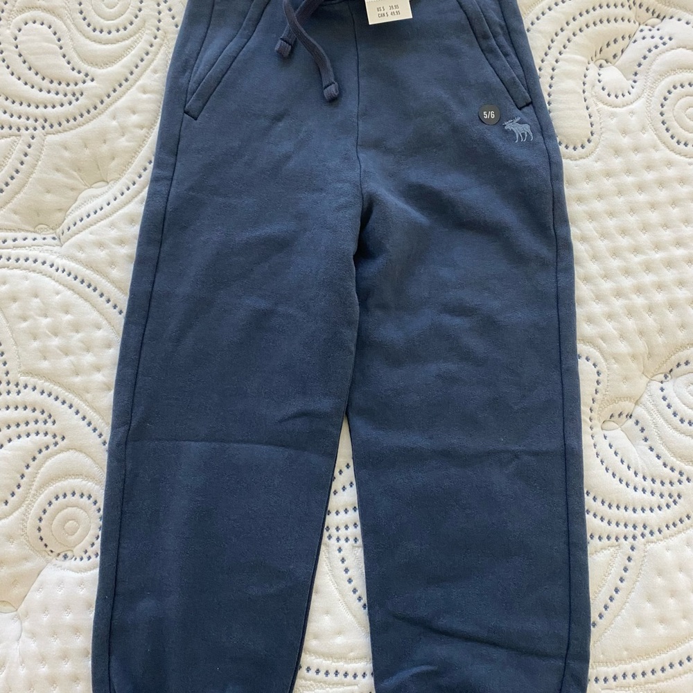 Abercrombie Kids Blue Joggers with Elastic Cuffs
